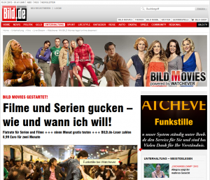 Watchever ist down, Funkstille auch bei BILD.de